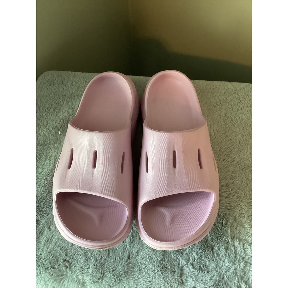 Hoka One One Ora Recovery Slide 3 Sandals Comfort Women's Pink Size M8/W10 - Picture 4 of 10